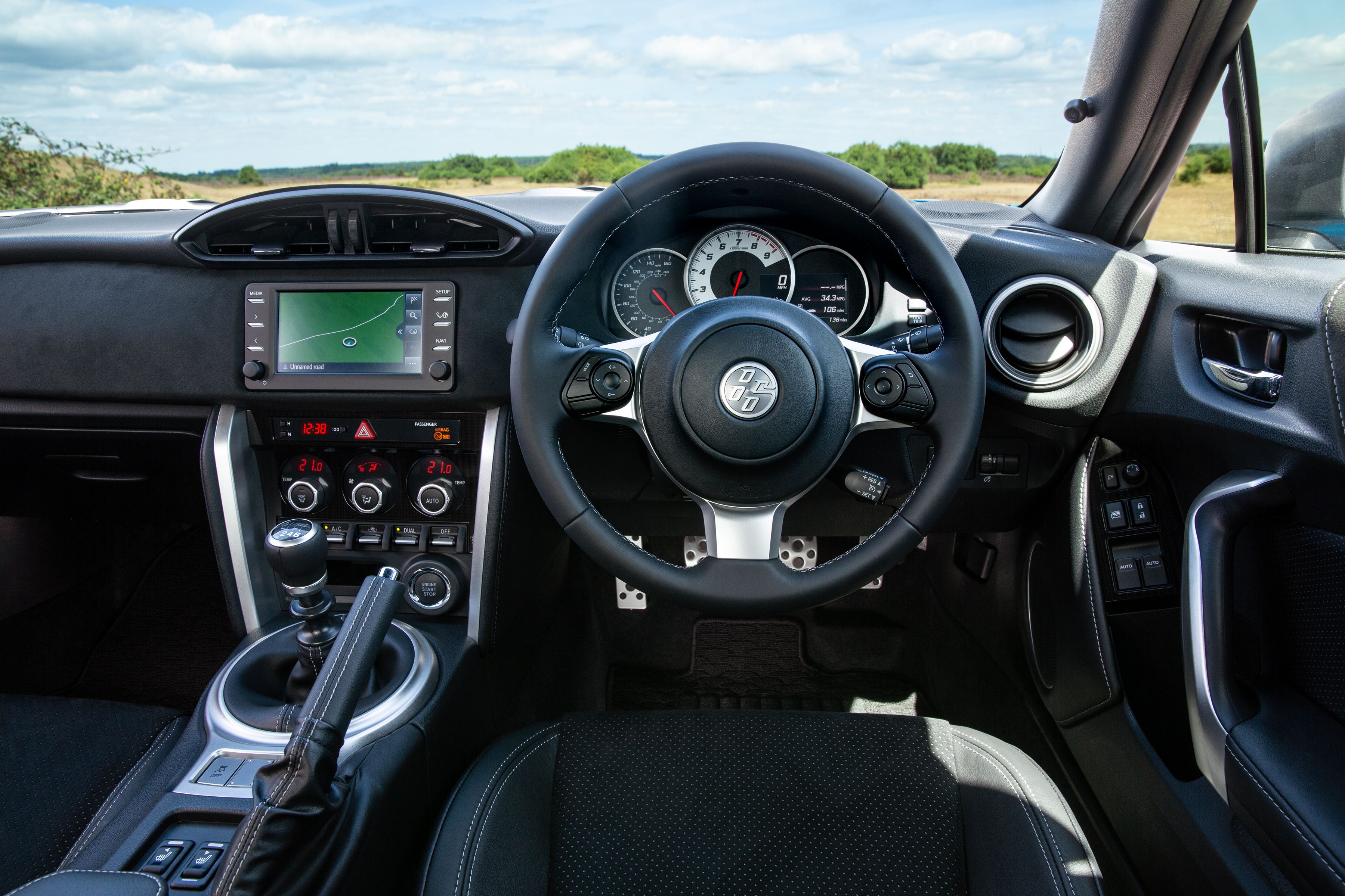 Interior of the Toyota