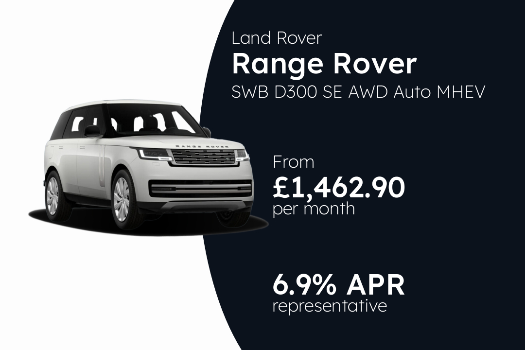 Land Rover Range Rover SWB D300 SE AWD Auto MHEV PCP Finance Offer From £1,462.90 Per Month. 6.90% APR Representative.