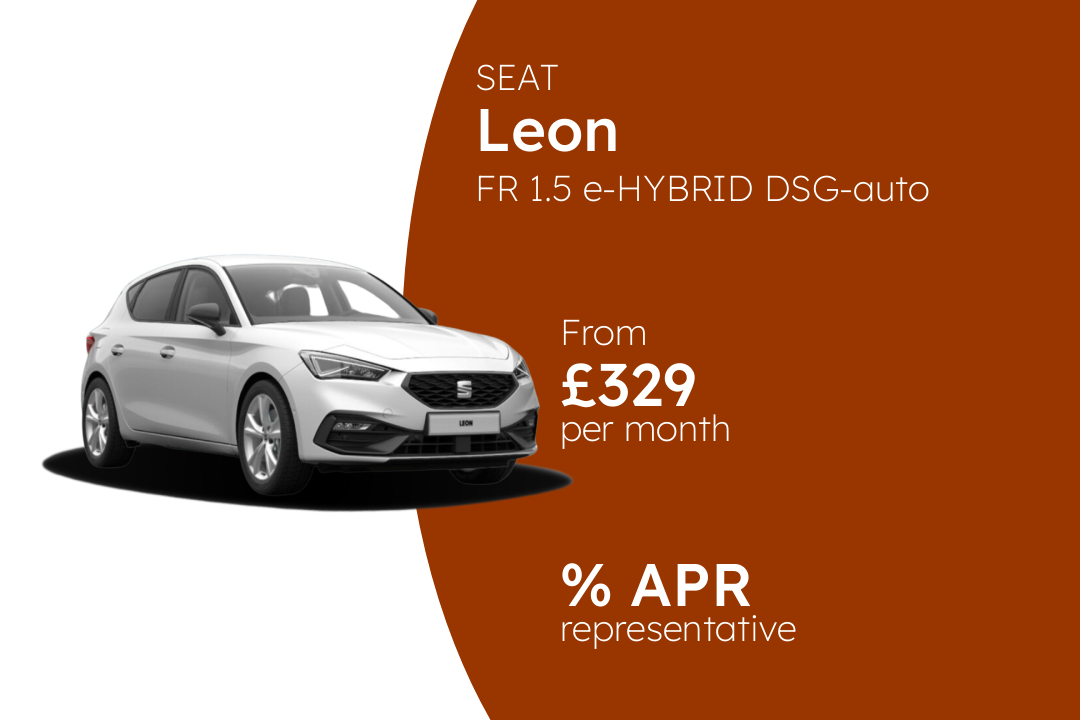 SEAT Leon FR 1.5 e-HYBRID DSG-auto 204PS BCH Finance Offer From £329 Per Month.