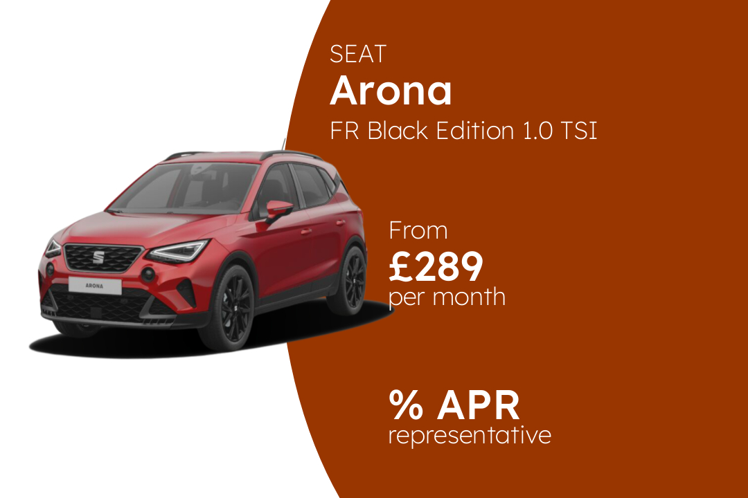 SEAT Arona FR Black Edition 1.0 TSI 115PS BCH Finance Offer From £289 Per Month.
