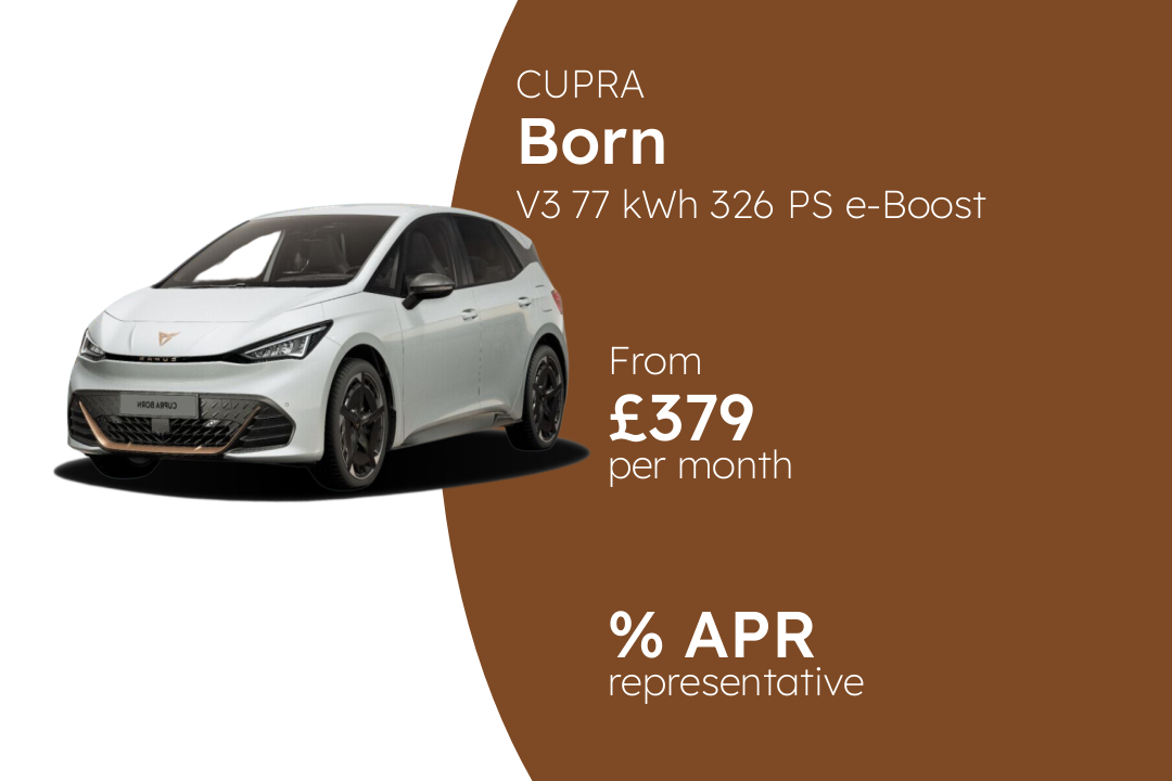 CUPRA Born V3 77 kWh 326 PS e-Boost BCH Finance Offer From £379 Per Month.