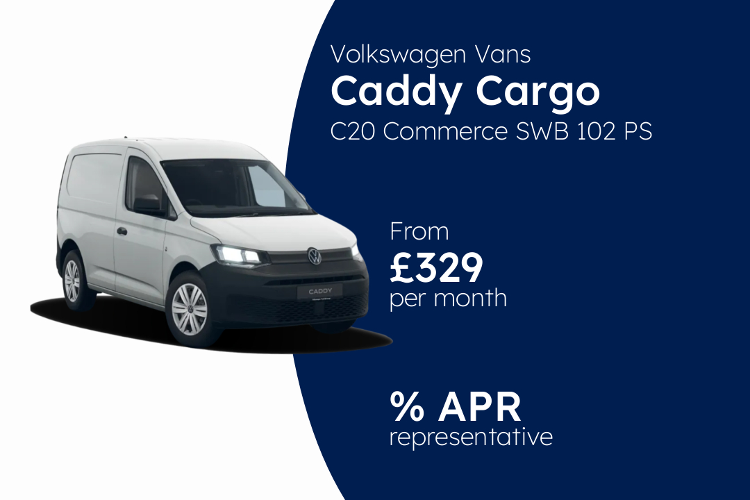 Volkswagen Vans Caddy Cargo C20 Commerce SWB 102 PS 2.0 TDI 6sp Manual BCH Finance Offer From £329 Per Month.