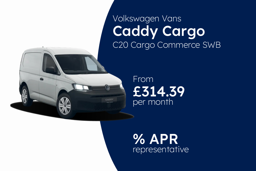 Volkswagen Vans Caddy Cargo C20 Cargo Commerce SWB 75 PS 2.0 TDI 6sp Manual BCH Finance Offer From £314.39 Per Month.