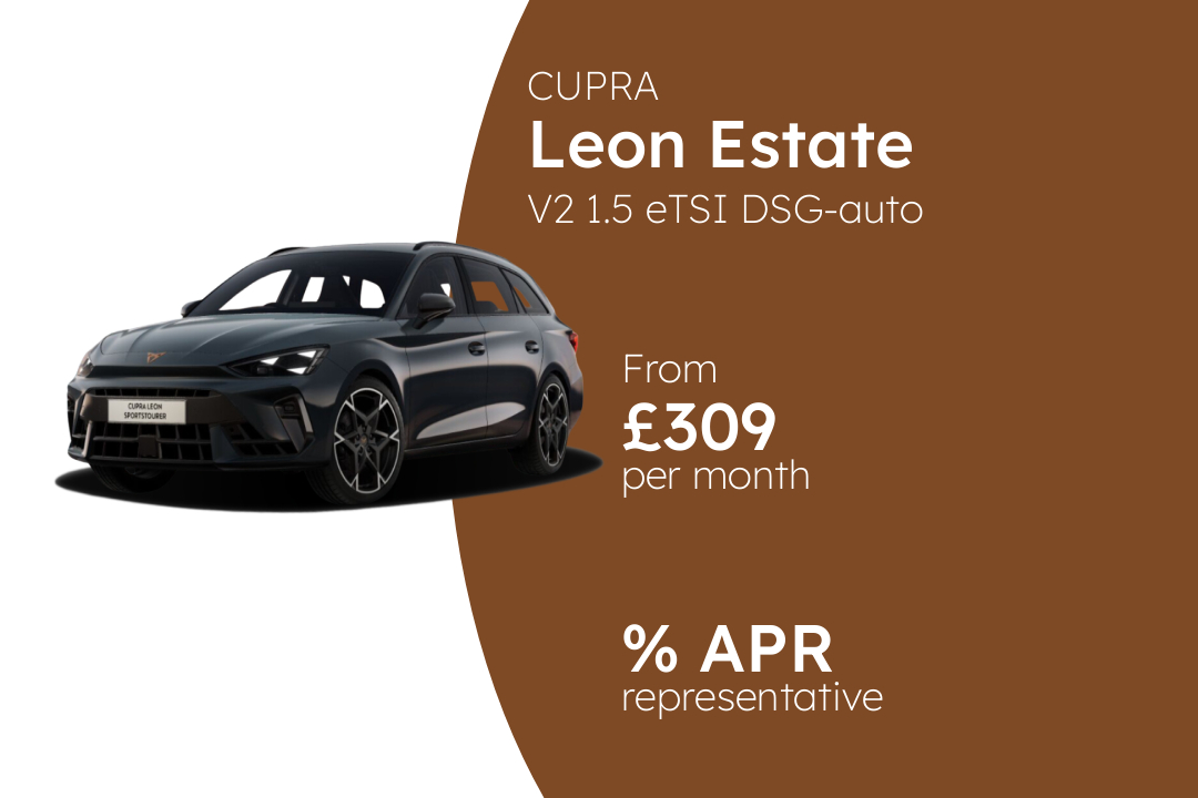 CUPRA Leon Estate V2 1.5 eTSI DSG-auto 150PS BCH  Finance Offer From £309 Per Month.