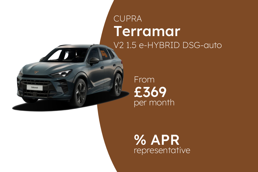 CUPRA Terramar V2 1.5 e-HYBRID DSG-auto 204PS BCH  Finance Offer From £369 Per Month.