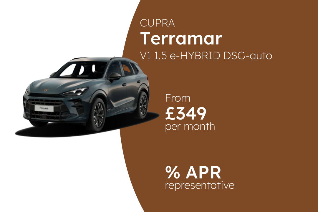 CUPRA Terramar V1 1.5 e-HYBRID DSG-auto 204PS BCH  Finance Offer From £349 Per Month.