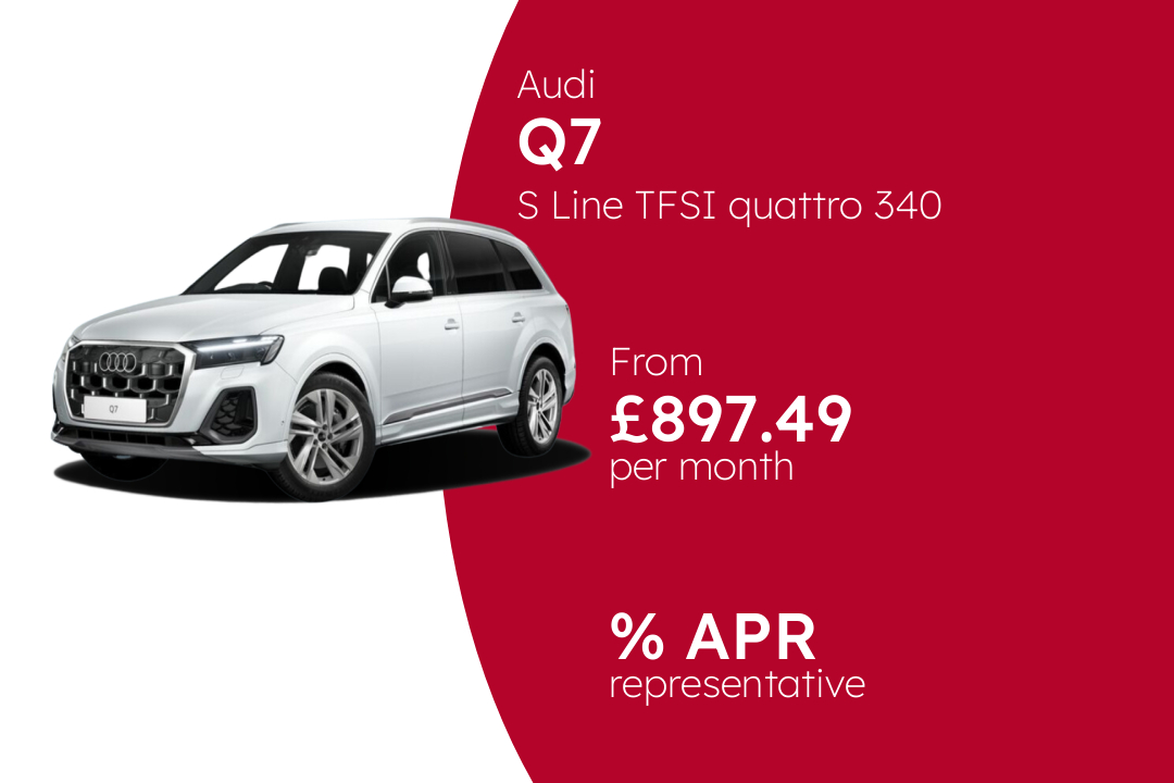 Audi Q7 S Line TFSI quattro 340 PS S Tronic BCH Finance Offer From £897.49 Per Month.