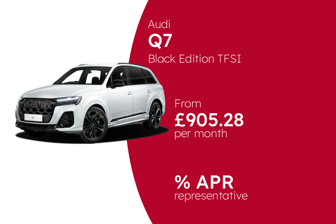Audi Q7 Black Edition TFSI quattro 340 PS S Tronic BCH Finance Offer From £905.28 Per Month.