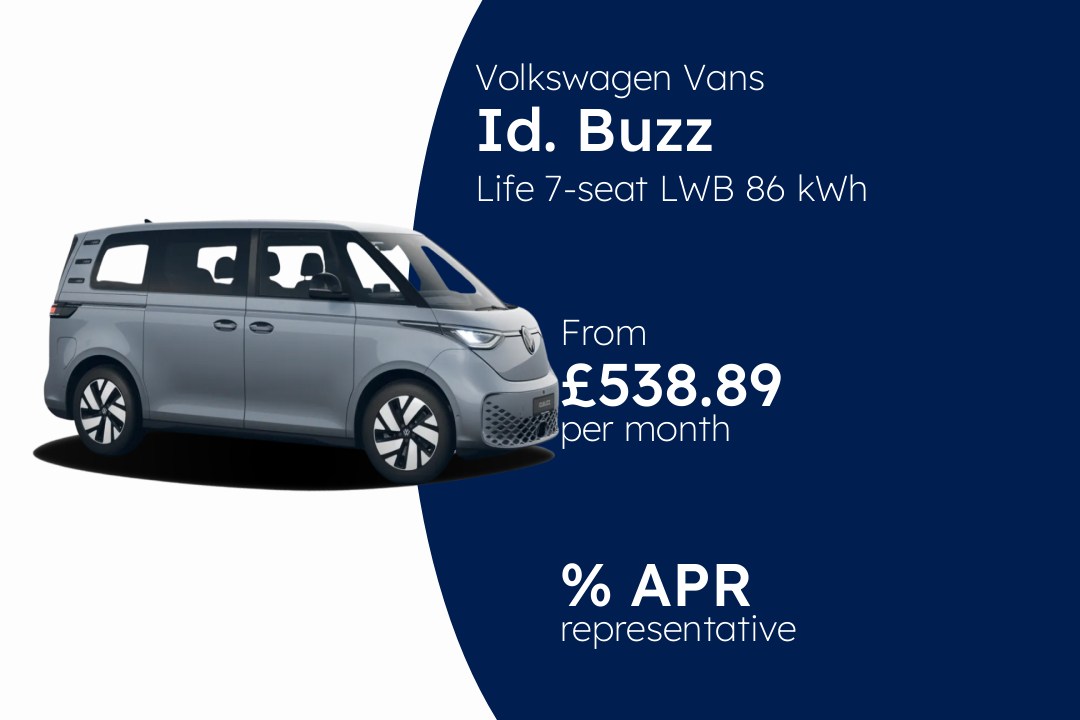 Volkswagen Vans Id. Buzz Life 7-seat LWB 86 kWh Pro 286 PS Electric 1 Speed BCH Finance Offer From £538.89 Per Month.