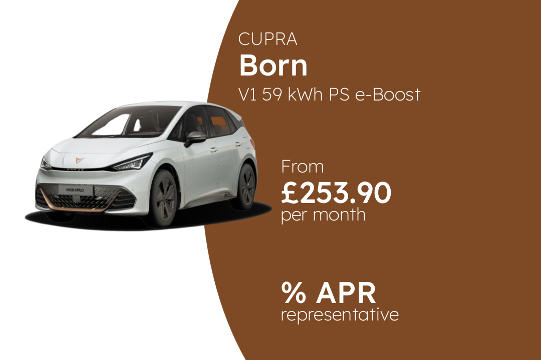 CUPRA Born V1 59 kWh PS e-Boost BCH Finance Offer From £253.90 Per Month.