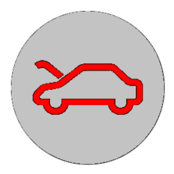 red warning light - Bonnet warning light