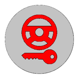 red warning light - Steering Lock warning light