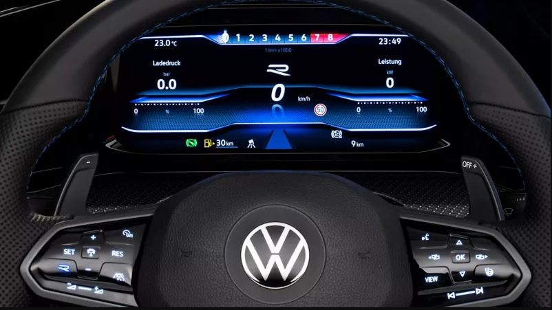 Volkswagen Golf MK8 Infotainment Screen